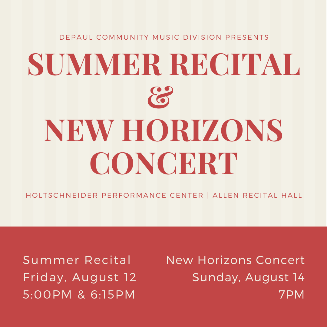 Summer Recital Poster