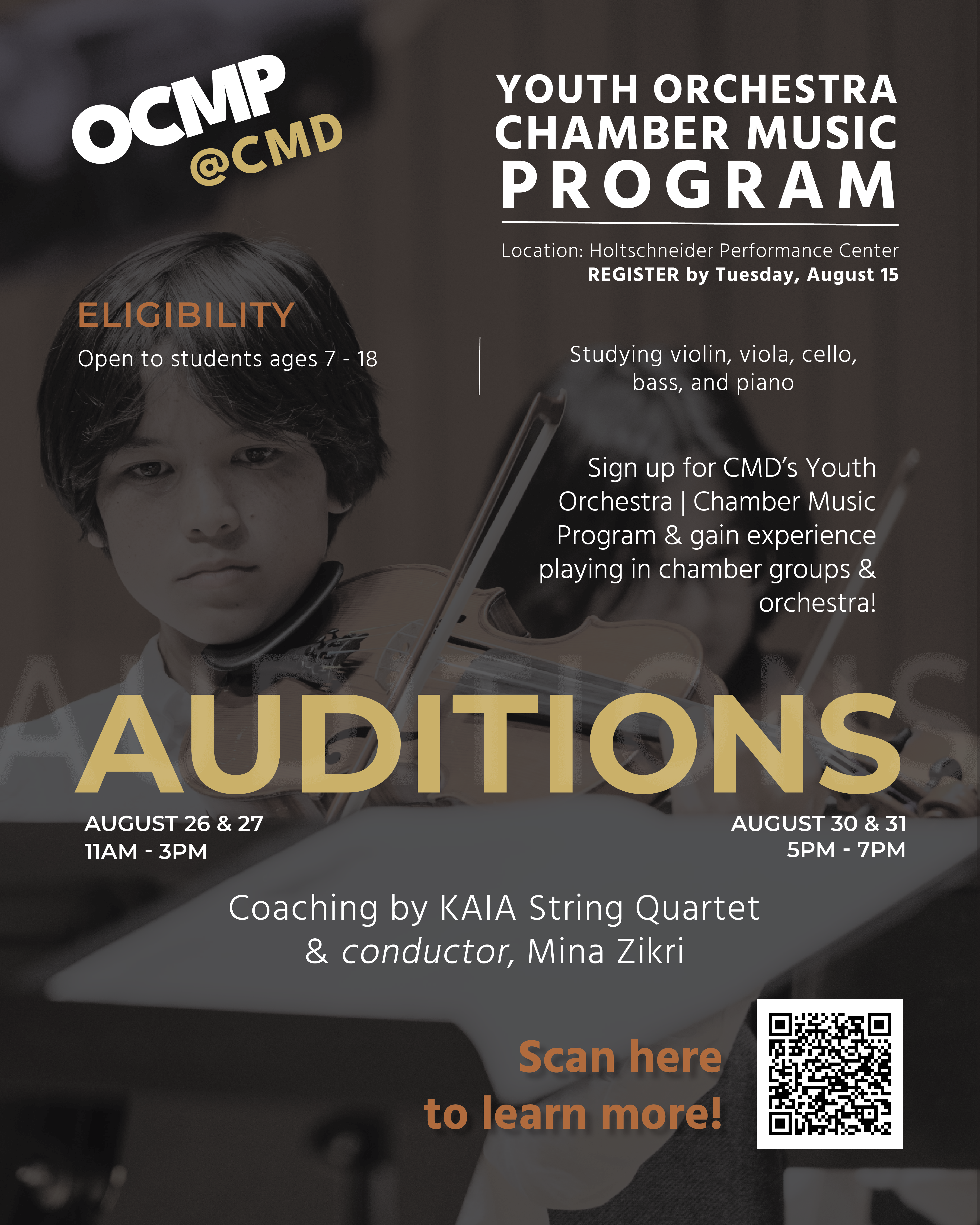 OCMP audition poster 