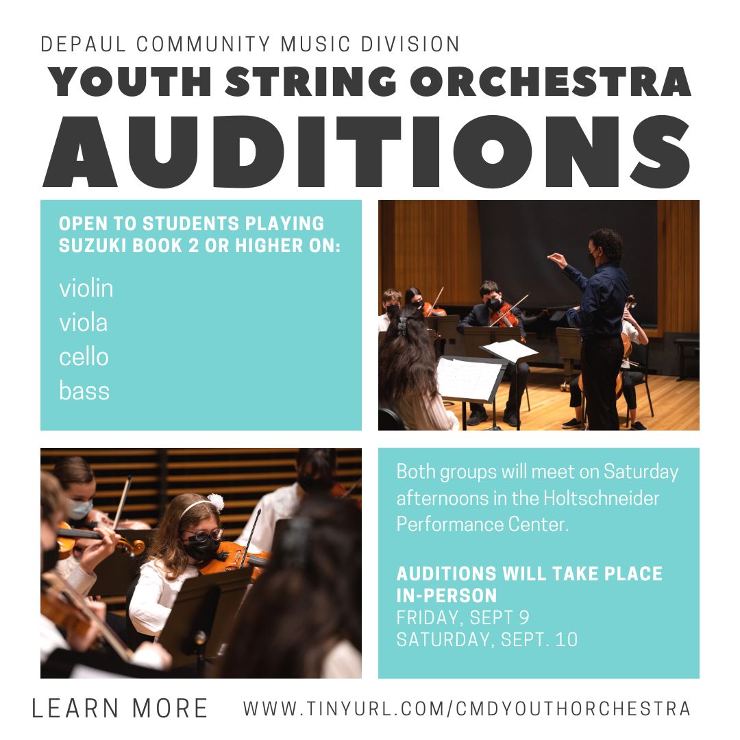 youth orchestra audition poster